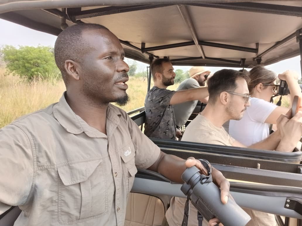 in the national park taking pics with Berengei Africa tours