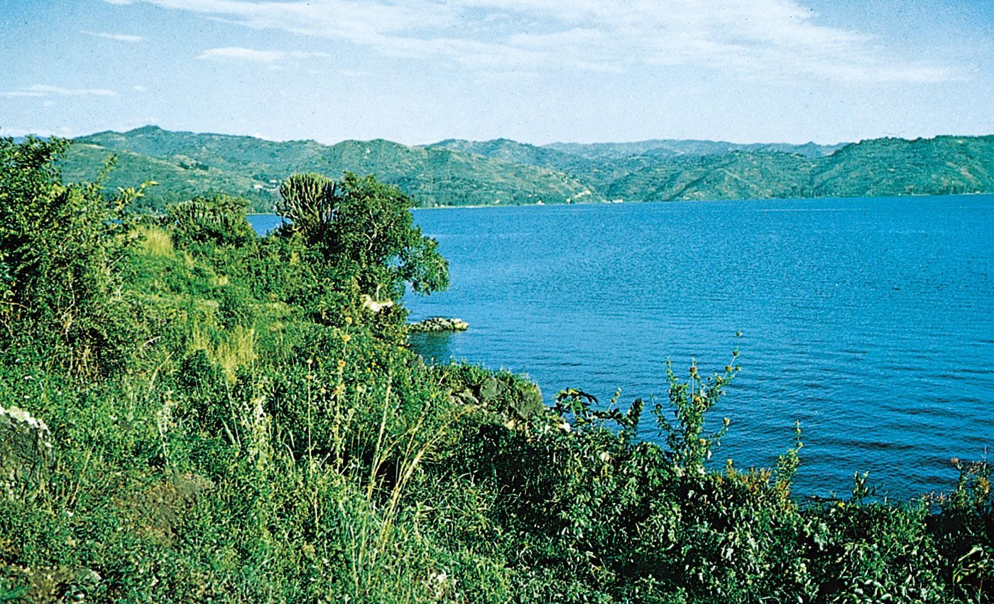 at the shores of Lake Kivu 