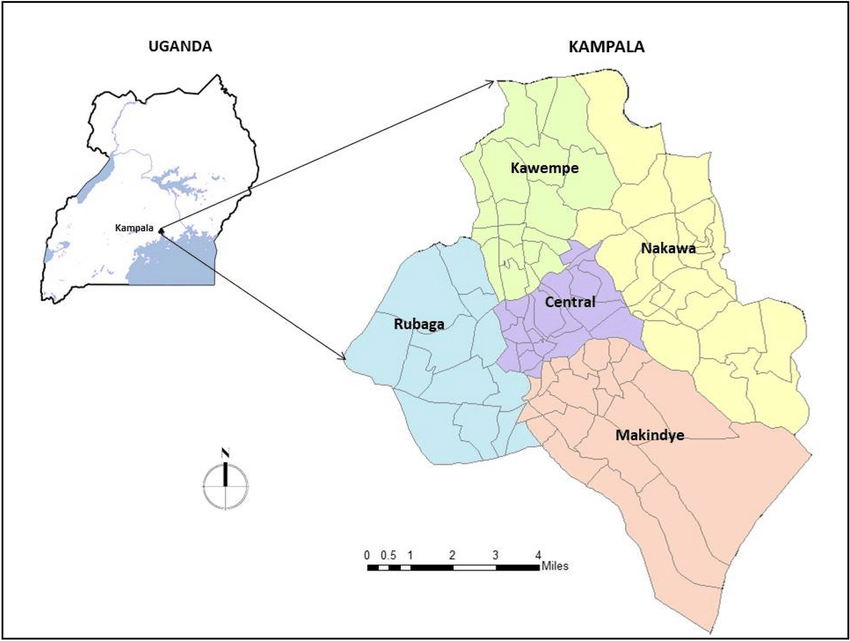 Kampala City map 